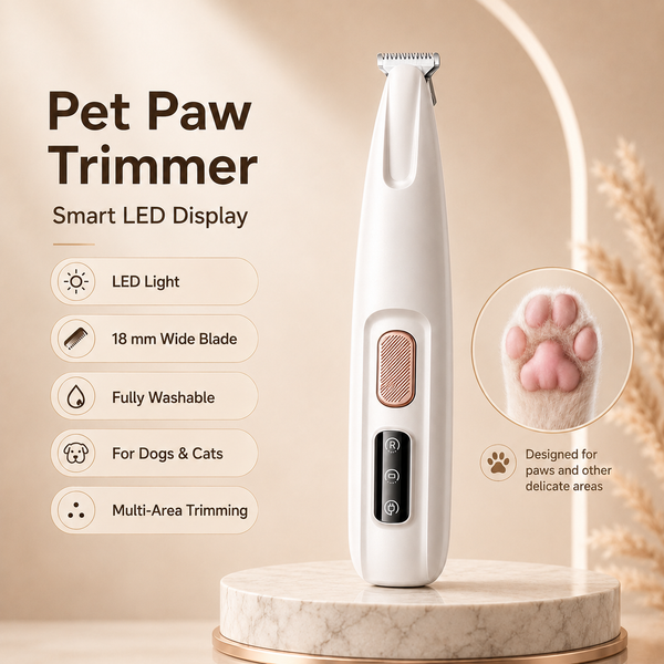 Coupe-poils LED pour pattes de chien – Appareil de toilettage précis et sans fil