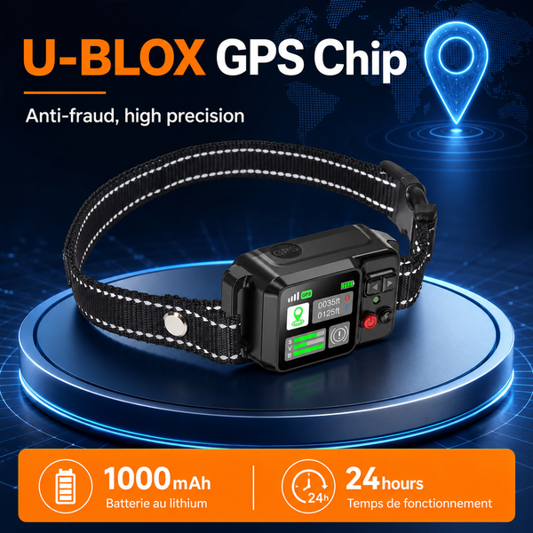 GPS Boundary Collar for Dogs, Wireless Containment System with Adjustable Safety Zone
